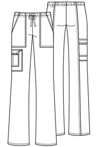 4044 Tall Mid Rise Drawstring Cargo Pant