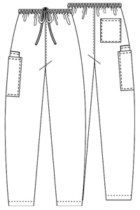 4100 Unisex Drawstring Cargo Pant