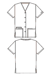 4770 Workwear Snap Front Tunic (Discontinued)