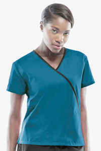 4800 Workwear Mini Mock Wrap Top (Discontinued)