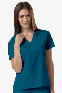 4880 Workwear Mini Mock Wrap Top (Discontinued)