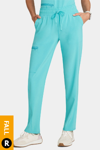 CKA184 Mid Rise Tapered Leg Drawstring Pant 
