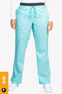 WW105 Petite Mid Rise Drawstring Cargo Pant